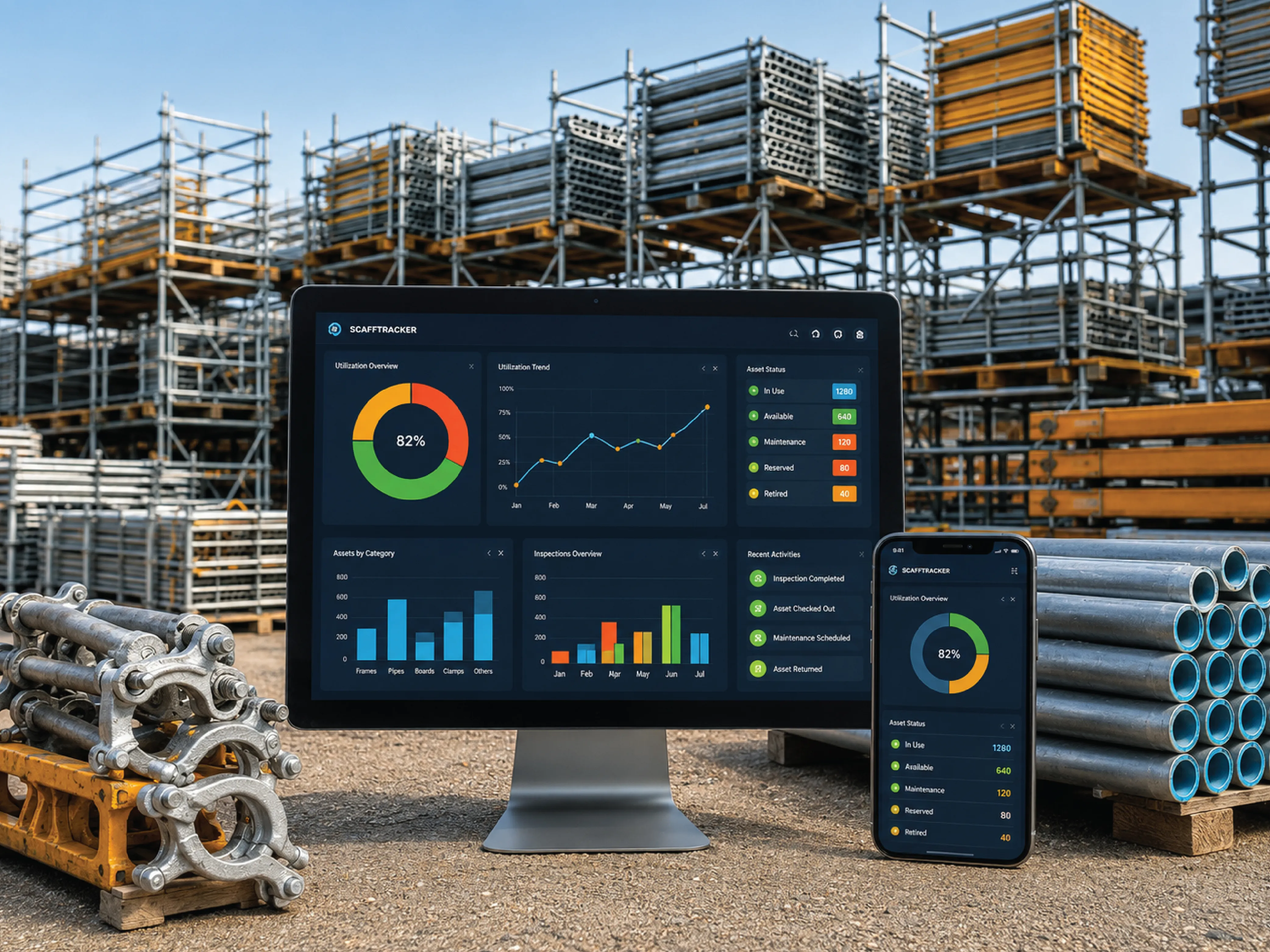 How Live Dashboards Improve Scaffold Asset Utilization and Equipment Tracking