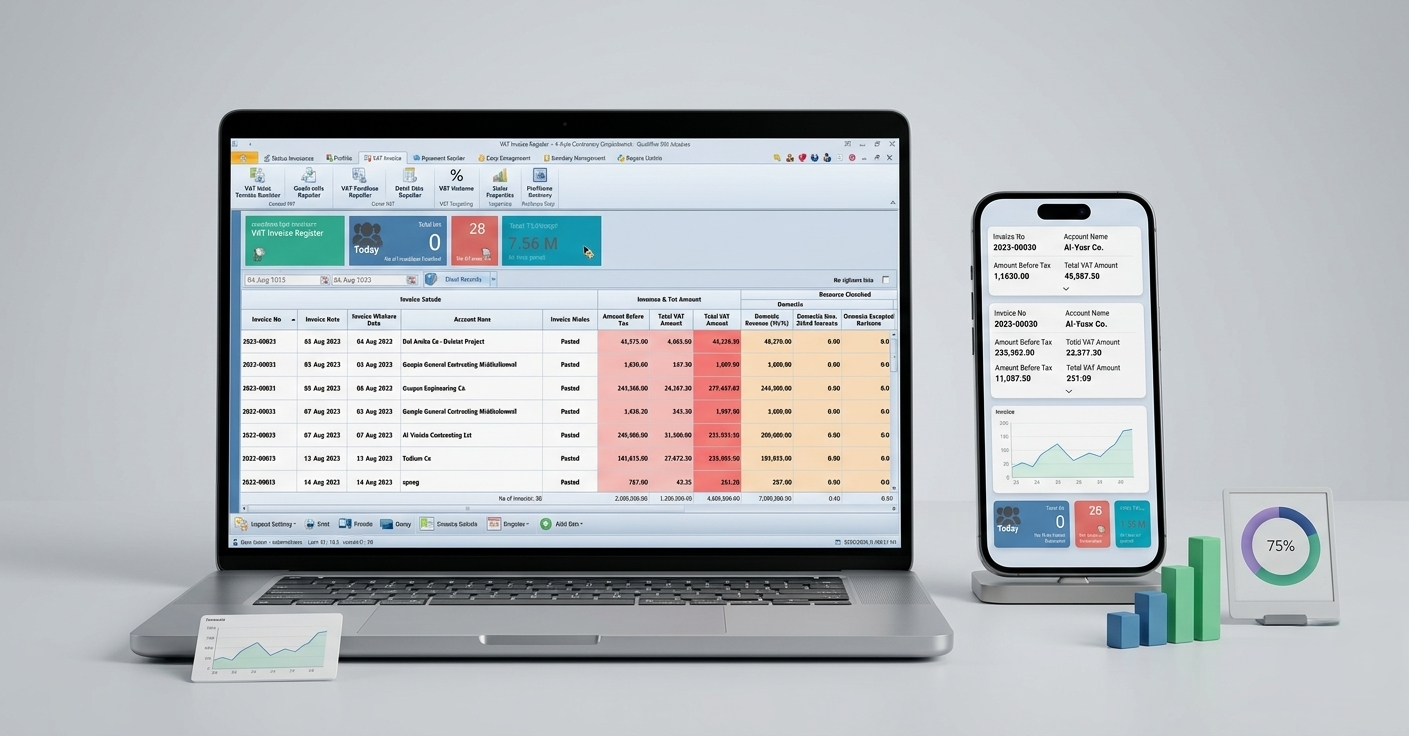 QuickDice Cloud ERP Dashboard