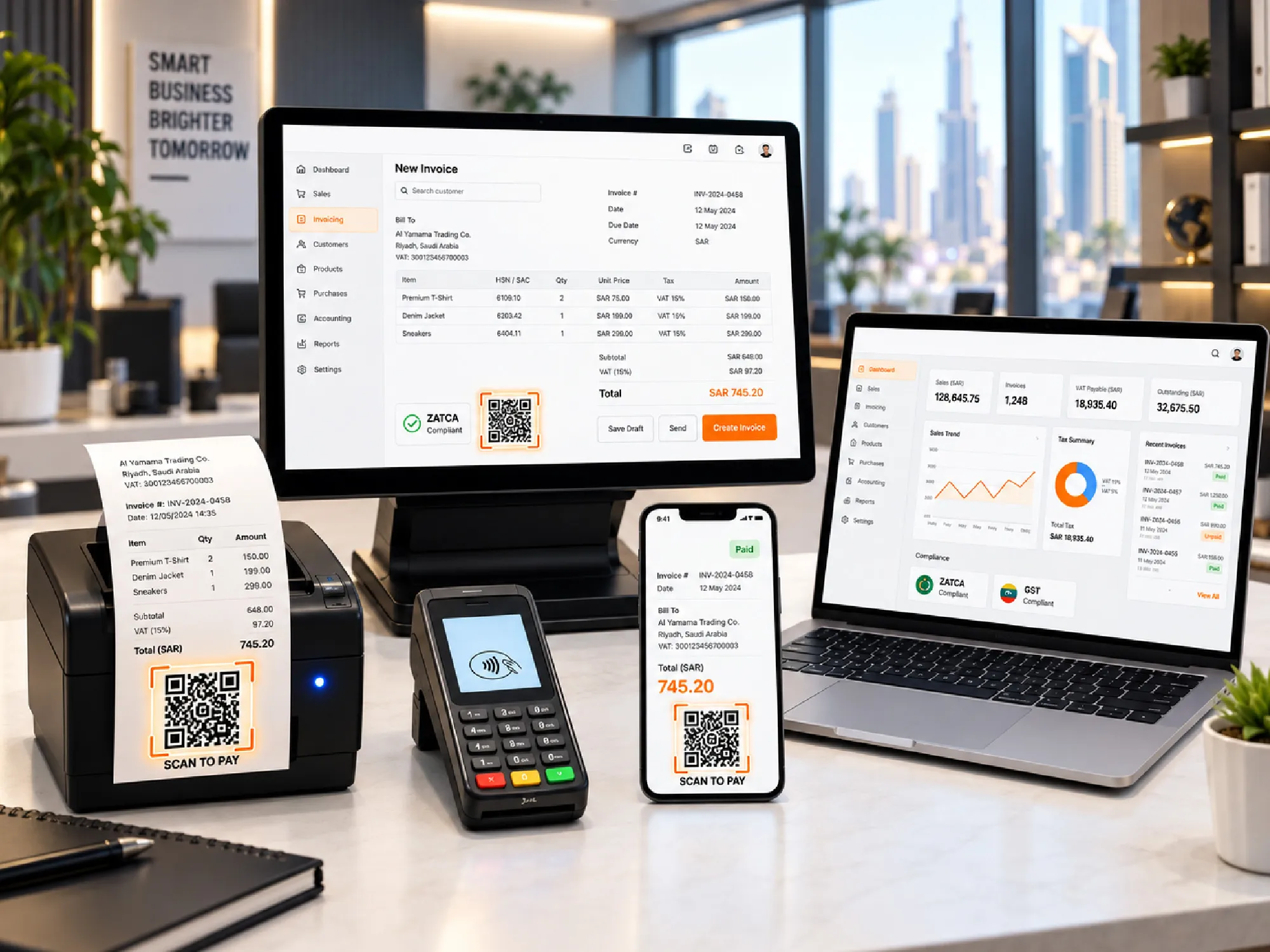 How to Generate a ZATCA Compliant QR Code for an E-Invoice in Saudi Arabia