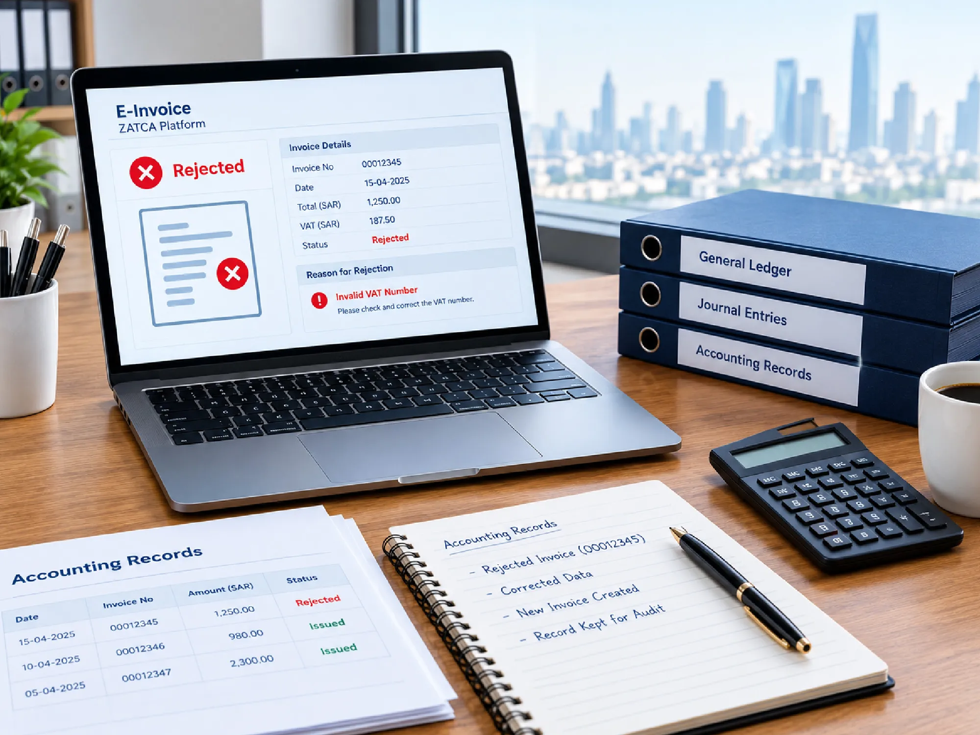 What Happens to Accounting Records When a ZATCA E-Invoice Is Rejected